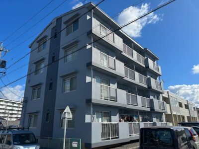 安城市　　アパート　外壁塗装、屋根塗装工事