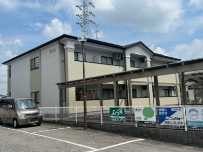 安城市　Kアパート　外壁塗装、屋根工事