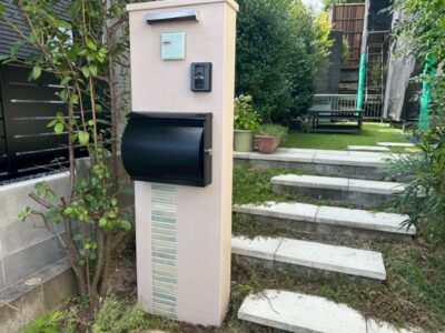 刈谷市 T様邸 門柱塗装工事