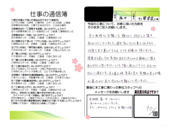 安城市　T様邸　外壁塗装工事