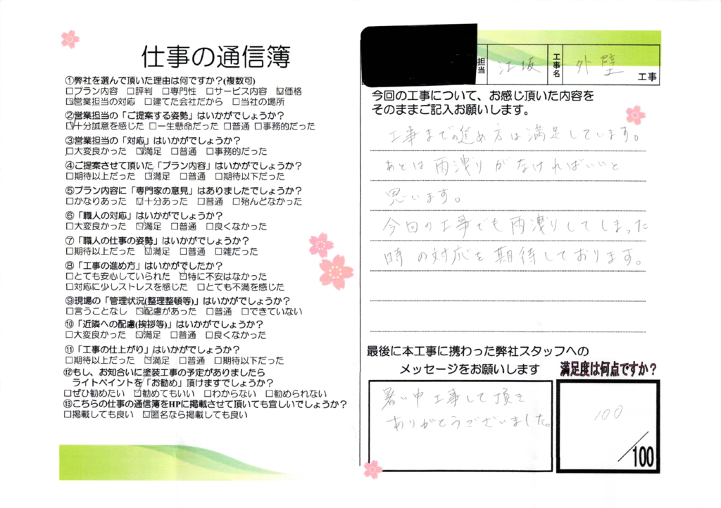 安城市 F様邸 コーキング工事