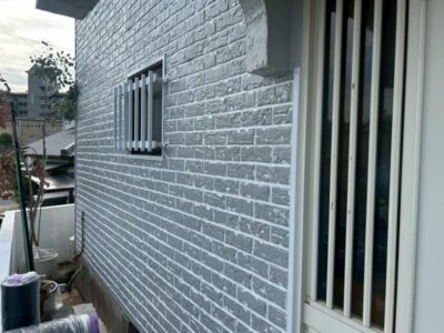 知立市　O様邸　外壁塗装工事　多彩塗り