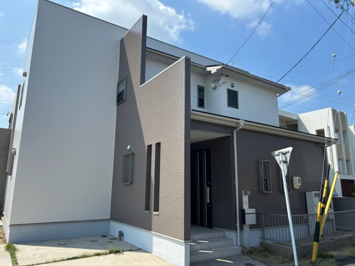 安城市　S様邸　外壁、屋根塗装工事　コーキング工事