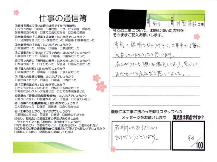 安城市　M様邸　外壁塗装工事