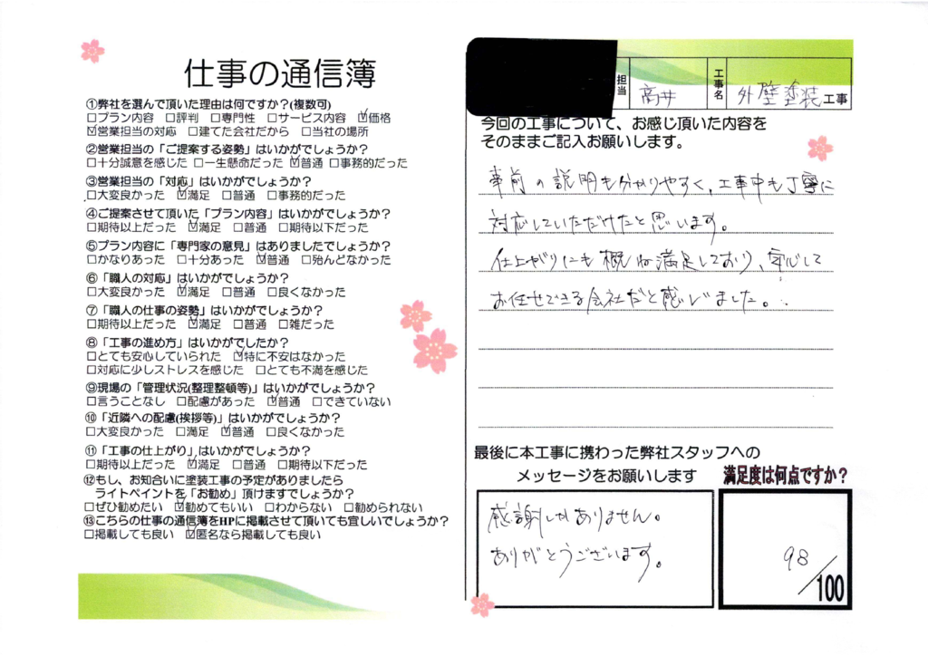 安城市　M様邸　外壁塗装工事