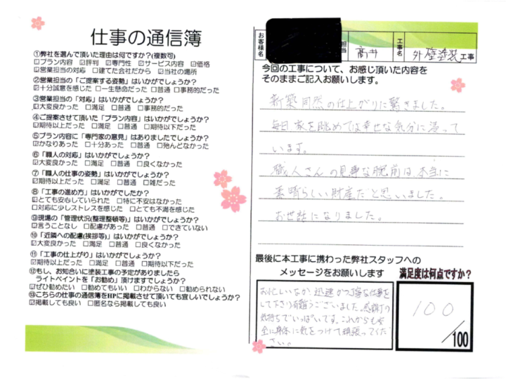 大府市　T様邸　外壁塗装工事、コーキング工事