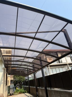 安城市　J様邸　カーポートポリカ平板交換工事