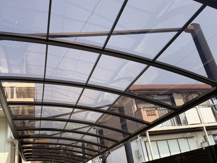 安城市　J様邸　カーポートポリカ平板交換工事